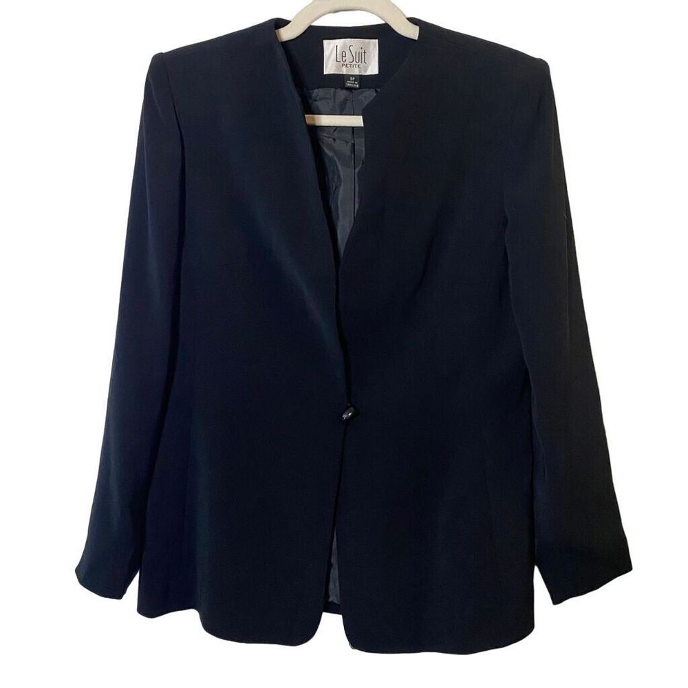Le Suit Women's‎ Petite Size 8 Black Tailored Blazer Jacket